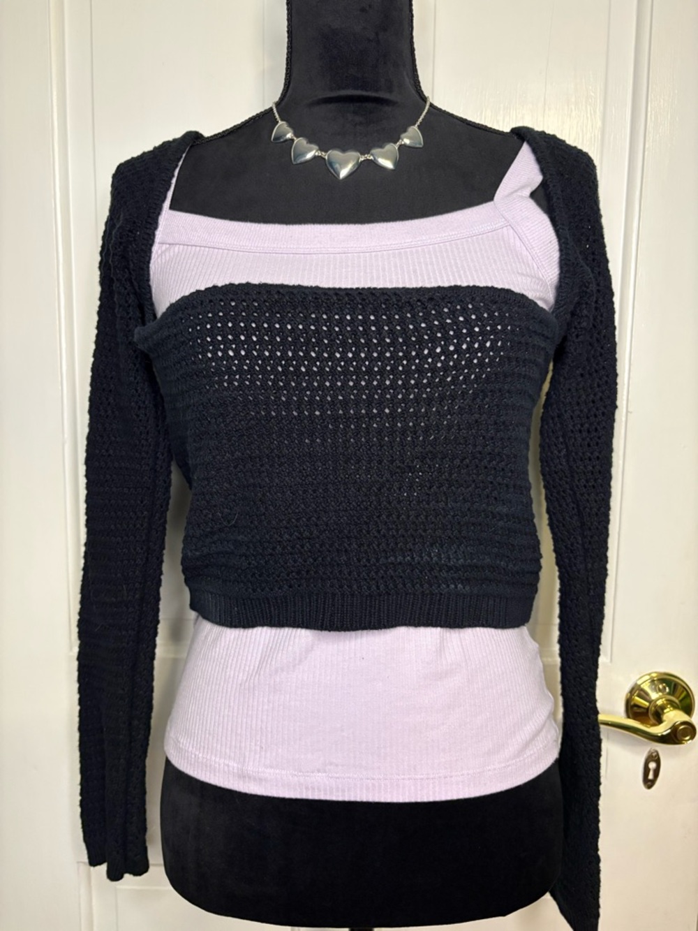 American Eagle Outfitters Black Knit Sweater